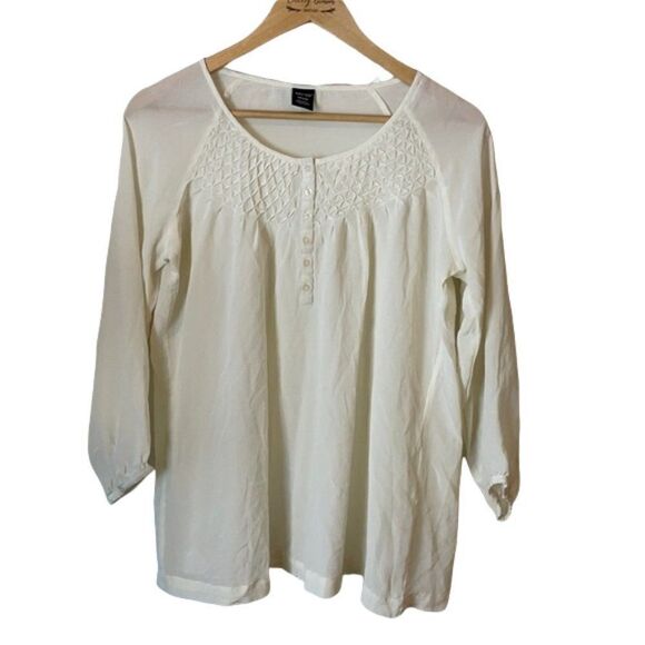 baby style cream blouse size M junior - Picture 1 of 8